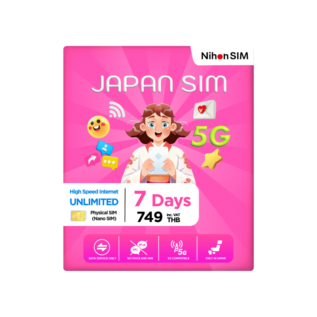 NihonSIM 7 Days（Physical SIM）